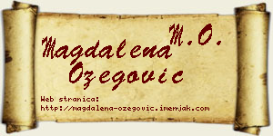 Magdalena Ožegović vizit kartica
